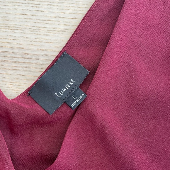 Lumiere wide leg jumpsuit- size L - Picture 3 of 3